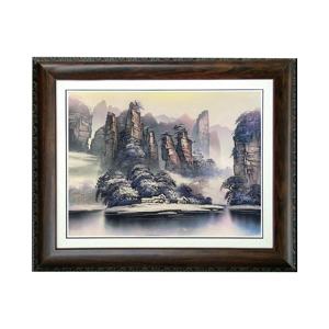 Hecho a mano Original Zhangjiajie <span class=keywords><strong>Avatar</strong></span> invierno río <span class=keywords><strong>paisaje</strong></span> arenisca pintura nevado pared arte lienzo decoración del hogar ornamento ilustraciones - Product Image 1