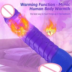 Vibratore Dildo Realistico con Telecomando, Riscaldamento e Spinta per Donne, Giocattolo Sessuale Telescopico - Product Image 2
