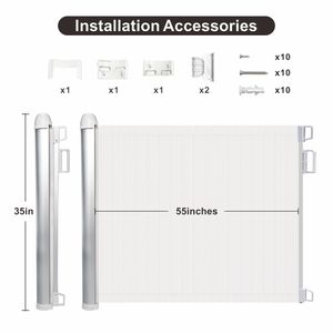 Prodigy SG009 Good Quality Plastic PVC Mesh Multifunction <b>Retractable</b> Baby Safety <b>Gate</b> for Children and Kids - Product Image 2