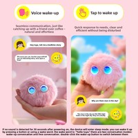 Robot intelligent AI Dou Bao, compagnon unisexe pour enfants, pour chatter, apprendre, animal de compagnie électronique en peluche à commande vocale, anniversaire