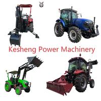 Tracteur à roues 4x4 KESHENG avec prise de force avant/arrière, moteur YTO/Weichai 50-180 CV, multifonctionnel pour les opérations agricoles