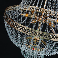 Lustres en cristal de luxe, lampes suspendues au plafond, décoration élégante pour le centre de la salle, décoration pour mariage, fête ou événement