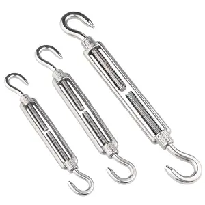 Kích Thước M14 Thép Không Gỉ 304 316 Đóng Cơ Thể DIN 1480 Châu Âu Mở Cơ Thể Mắt-Mắt Turnbuckle