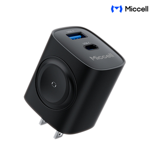 Cargador Rápido Portátil Miccell de 22W GaN con 4 Puertos, Doble USB-C, Compatible con <span class=keywords><strong>iPhone</strong></span> y MacBook - Product Image 2