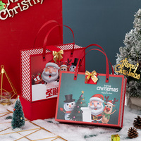 Vente en gros de sets de chaussettes et de gants magnétiques scotchés à la main Boîtes de livre de cadeaux de Noël Boîte d'emballage en carton pour bougies Emballage de Noël
