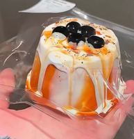 Pearl Milk Tea Souffle French Toast Squishy Food Grade Silicone Stress Relief Toy Super Soft Slow Rebound Slime Texture Unisex