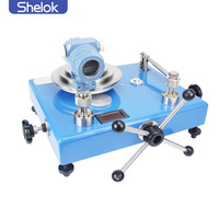 Calibrateur de pression à piston de haute précision Shelok, testeur à poids mort, précision de 0,02 % pour l'étalonnage des transmetteurs et des capteurs
