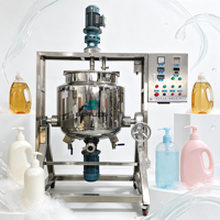 Mélangeur homogénéisateur industriel inclinable pour shampoing, savon liquide, lotion et produits cosmétiques