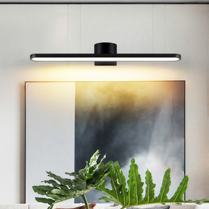 Applique murale LED moderne en fer 12W, CRI 95 élevé, étanche IP44 pour salle de bain et salon - Product Image 1