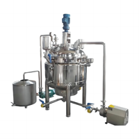 DZJX Réservoir de mélange et d'émulsification en acier inoxydable de 500 litres avec agitateur, fond conique, pour lavage des mains, shampoing et carburant