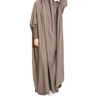 Robe Abaya Musiim pour femmes, robe de prière en satin à manches longues, robe arabe du Moyen-Orient