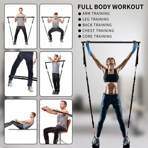 <span class=keywords><strong>Pilates</strong></span> Bar Set Con Bandas De Resistencia Portátil Home Training Equipo De Ejercicio Gimnasio Cuerpo <span class=keywords><strong>Para</strong></span> <span class=keywords><strong>Hombres</strong></span> <span class=keywords><strong>Pilates</strong></span> Reform - Product Image 2