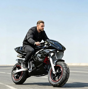 Minimoto de Carreras Todoterreno de 49 cc y 2 Tiempos, Monocilíndrica, Refrigerada por Aire, Velocidad Máxima 50 km/h, 2 Faros Delanteros, para Adultos y Niños - Product Image 1