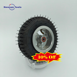 Remise 10% Off 2.50-4 Roulement de moyeu en alliage de pneu pneumatique Roue de fauteuil roulant de 9 pouces Roue de gonflage de scooter de 226mm avec chambre à air - Product Image 1