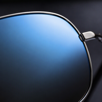 Nouvelles Lunettes de Soleil Homme Rétro à Monture Carrée, Teintées Tendance, Élégantes et Distinctives, Demi-Montures Métalliques Transfrontalières