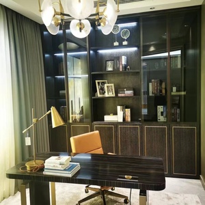 High Quality Simple Multi-Layer Floor-Standing Wooden Bookcase Modern Bookshelf <strong>Cabinet</strong> for Home Furniture Living Room Bedroom - Product Image 2