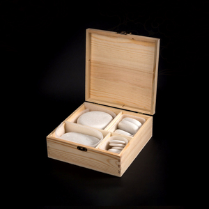 Großhandel 14-teiliges Set Weiße Jade Körper-Spa <span class=keywords><strong>Massage</strong></span>-Steine Hot <span class=keywords><strong>Stone</strong></span> <span class=keywords><strong>Massage</strong></span>-Set in Holzbox - Product Image 4