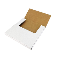 Boîtes d'expédition en carton blanc pour disques vinyles 12''x12''x1'' Boîtes d'emballage pour albums de disques vinyles en carton ondulé avec pochettes en mousse