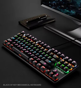 Punk Mechanical Keyboard 87 <b>Keys</b> Game Competition Office Notebook Professional Keyboard - Product Image 2