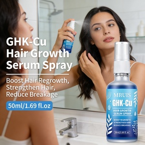 Marca Privada, Spray <span class=keywords><strong>de</strong></span> Suero Capilar con Péptidos <span class=keywords><strong>de</strong></span> Cobre GHK-Cu AHK-Cu <span class=keywords><strong>de</strong></span> 50 ml, Biotina, Tratamiento Anticaída del Cabello, Cuidado del Cuero Cabelludo, Tratamiento <span class=keywords><strong>para</strong></span> el Crecimiento del Cabello, OEM - Product Image 2