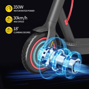 Fabricante Personaliza Scooter Eléctrico Barato de Largo Alcance para Adultos, 8.5 Pulgadas, 30KMH, Plegable, 350W K10 Elektro Roller 350W K10 - Product Image 3