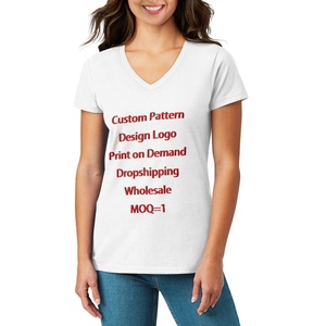 Alibaba-China-wholesale New Arrivalz Venta caliente al por mayor Custom Cook Islands Rugby Custom Women V-Neck T-Shirt the Kukis Go Champions Womens T-shirt - Product Image 6