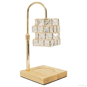 Wood Base Candle Warmer Wholesale Lamp Aromatherapy Wax Oil Melting Table Candle Burning Lamp Home Decor - Product Image 2