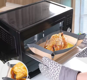 Tapis en silicone antiadhésif résistant aux hautes températures, doublures de four réutilisables, plaque de cuisson étanche, tapis de cuisson en silicone avec fermeture à pression - Product Image 6