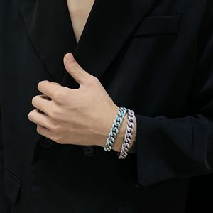 Pulsera de Eslabones de Acero Inoxidable de 11 mm, Ajustable, Resistente al Agua, Estilo Cubano, Unisex, Elegante - Product Image 2