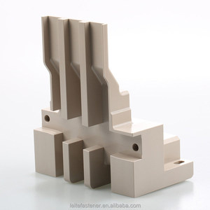Support de montage en aluminium usiné CNC Leite, anodisé rose vert, pour usage industriel général - Product Image 3