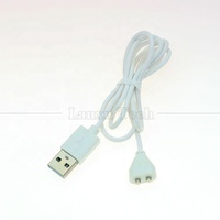 Câble de charge magnétique USB 2 broches en cuivre pur et PVC pour brosse à dents électrique, instrument de beauté, jouets sexuels pour adultes, vibrateur