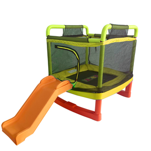 Trampolín Plegable <span class=keywords><strong>de</strong></span> PVC para Niños, Mini Trampolín <span class=keywords><strong>de</strong></span> Gimnasia y Fitness con Tobogán <span class=keywords><strong>de</strong></span> 5.2 pies, Equipo <span class=keywords><strong>de</strong></span> Diversión para Uso en Interiores - Product Image 2