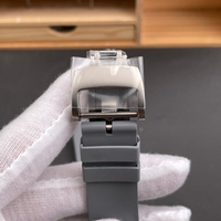 Nouvelle montre pour homme, personnalisée, ultra-fine, tendance, 055, en alliage de titane gris, haut de gamme, étanche, automatique, mécanique