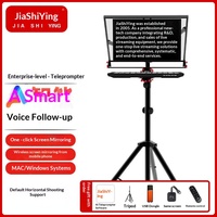 Téléprompteur IA Jia Shi Ying grand écran JS20plus pour téléphone portable, appareil photo reflex numérique, lecteur de script pour interview en direct 22/24 pouces