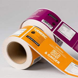 Paquete de pegatinas <span class=keywords><strong>adhesivas</strong></span> rosas bonitas <span class=keywords><strong>personalizadas</strong></span>, etiqueta de sello de agradecimiento para decoración de caja y embalaje - Product Image 3