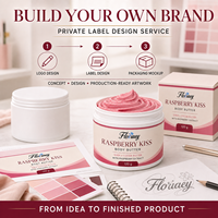 Crème corporelle fouettée à la framboise botanique certifiée GMPC, mélange de beurre de karité, hydratation intense pour femmes adultes