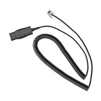 Adaptateur de câble RJ9 QD HIS pour téléphones IP Avaya séries 1600 et 9600, compatible avec les modèles Plantronics, accessoires pour casques téléphoniques