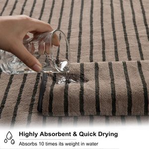 8 Pcs Soft <strong>Jumbo</strong> Cabana Stripe Bath <strong>Towel</strong> Set Oversized Bath Sheet 2 Hand <strong>Towels</strong> 4 Quick Dry Washcloths for Spa Gym Hotel - Product Image 5