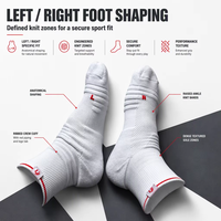Chaussettes de sport épaisses OEM pour le basketball personnalisé, absorption des chocs, anti-ampoules, évacuation de l'humidité