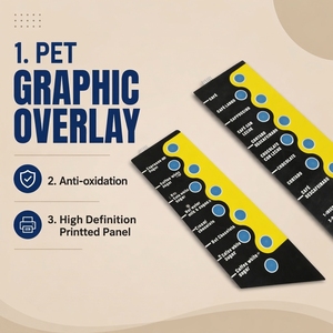Tastiera a Membrana con Pulsanti Tattili in Rilievo e Sovrapposizione Grafica in PET F150 - Product Image 3