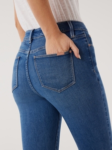 Vente chaude stretch <span class=keywords><strong>Jeans</strong></span> Taille Haute Couleur Unie Sept Points Femmes Skinny <span class=keywords><strong>Jeans</strong></span> Vintage - Product Image 5