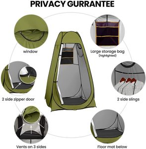 Tente de douche extérieure, toilettes de camping, vestiaire portable avec <span class=keywords><strong>sac</strong></span> de transport - Product Image 3