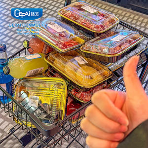 Bandeja De <span class=keywords><strong>Sushi</strong></span> De Plástico Por Atacado De Alta Qualidade com Tampa Limpa Caixa De Placas De Plástico Durável para Servir e Armazenar <span class=keywords><strong>Sushi</strong></span> - Product Image 5