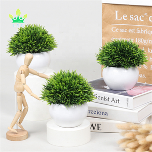 Mini piante artificiali di plastica erba in vaso piccolo <span class=keywords><strong>verde</strong></span> artificiale per le decorazioni della <span class=keywords><strong>casa</strong></span> del bagno - Product Image 3