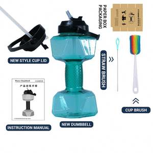 Botella de Agua Deportiva Creativa, Libre de BPA, a Prueba de Fugas, de Plástico, con Tapa, para Gimnasio - Product Image 6