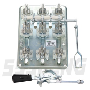 SSSHENG Disconnector RPS-1P-100Aナイフスイッチ100AヒューズスイッチDisconnector 3P IP00分離スイッチ - Product Image 2