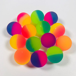 Vente en gros 25 mm synthétique givré caoutchouc coloré balle rebondissante élastique balle sautante pour distributeur automatique - Product Image 3