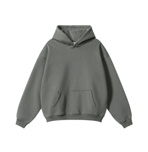 เสื้อฮู้ดดี้ผ้าฟลีซหนาน้ำหนักมาก 420gsm ผ้าฝ้าย 100% ทรงโอเวอร์ไซส์ ไหล่ตก ขายส่ง - Product Image 5