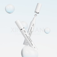 XINGYUAN Bouteille de crème pour les yeux sous vide à pompe sans air personnalisée de 10ml avec boule de massage en acier sérum pour le visage tube cosmétique de soins de la peau