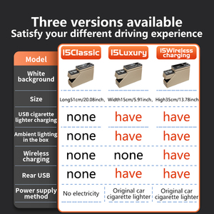Boîte d'<span class=keywords><strong>accoudoir</strong></span> de voiture commerciale, boîte de rangement de console centrale, chargement USB - Product Image 3